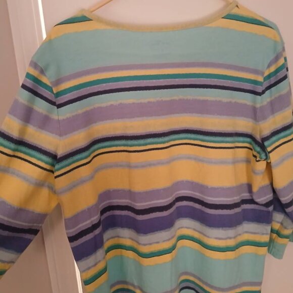 Women's Coral Bay XL Striped 3/4 Sleeve. NWOT. - Picture 5 of 5